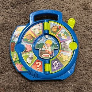 Fisher-Price Blue and Yellow Animal Sound Wheel